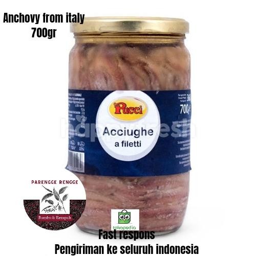 

READY ANCHOVY FILLET 700G OLIVE OIL ASLI ITALIA - IKAN TERI PREMIUM