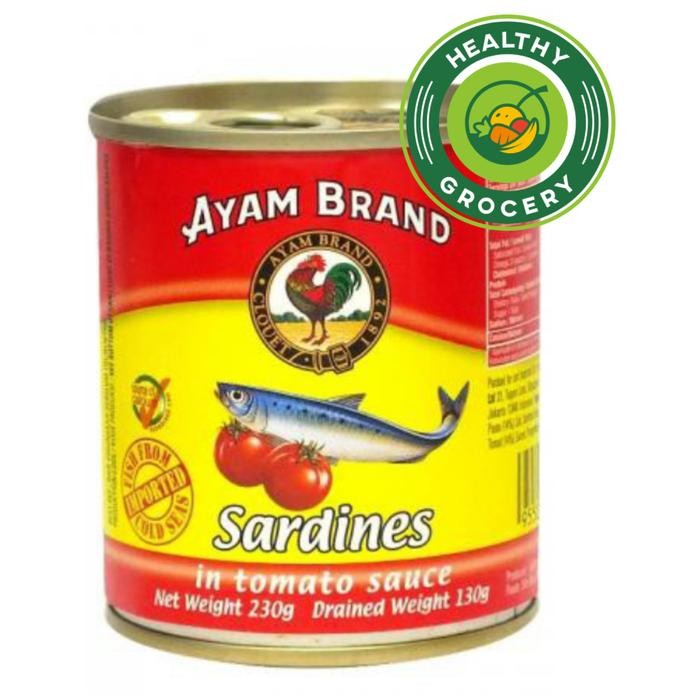 

READY AYAM BRAND SARDINES BULAT SAUS TOMAT 230G - SARDEN KALENG PRAKTIS
