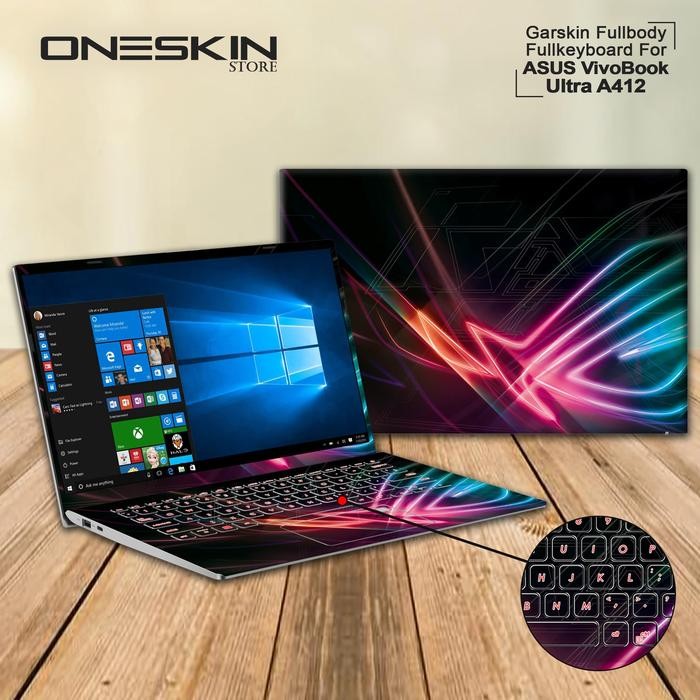 Siap Kirim Garskin Laptop Cover Asus A412DA Series Full Body Protector Skin