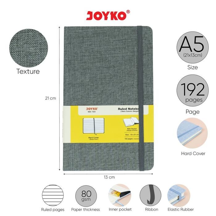 

Notebook A5 Kain Hard Cover Joyko NB 709
