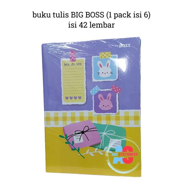 

Buku tulis Big Boss isi 42 lembar 6 buku
