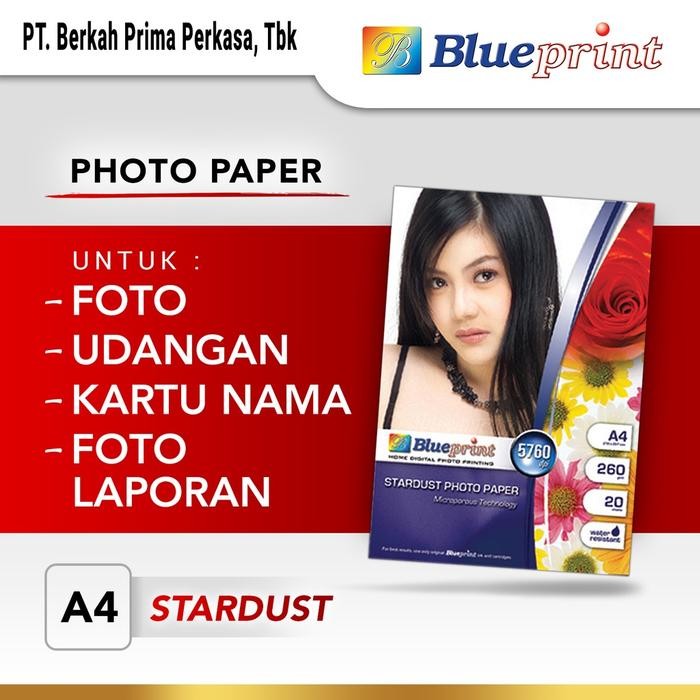 

Kertas Foto Kulit Jeruk , Stardust Photo Paper BLUEPRINT A4 260 gsm