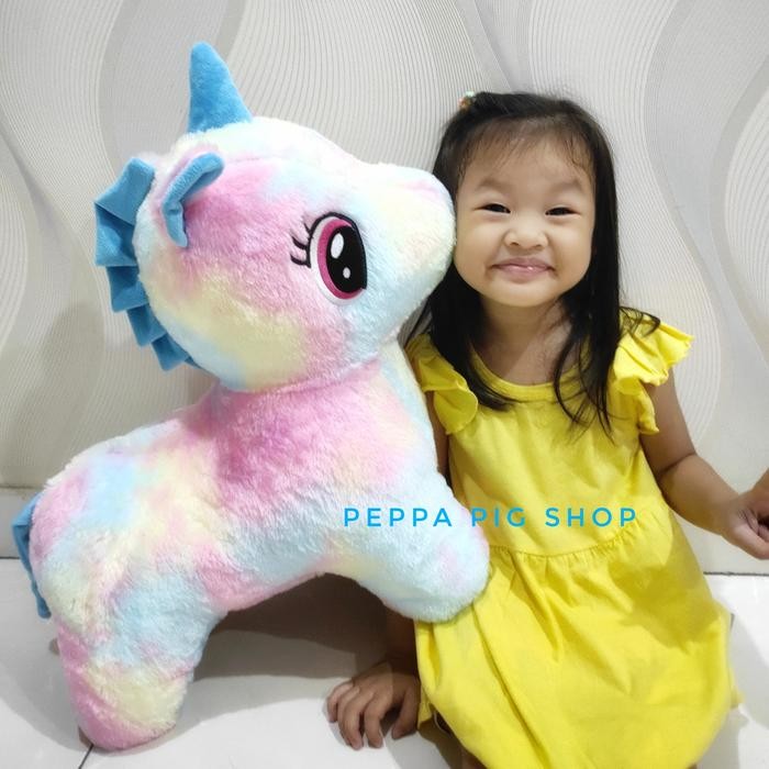 Boneka unicorn rainbow