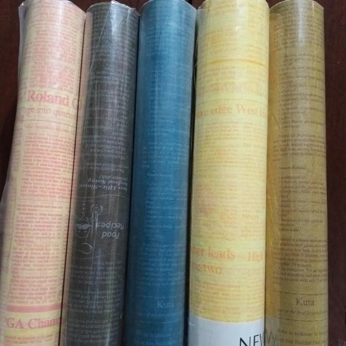 Kertas Tissue Motif Koran / Kertas Buket Motif New Paper / Kertas Kado