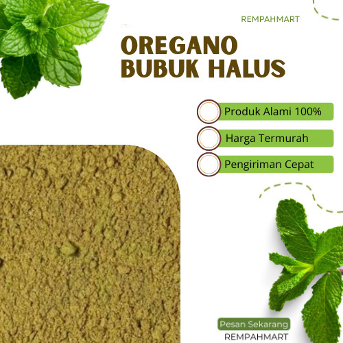 

1kg Bubuk Halus Daun Oregano Leaves Dried Powder Murni / Bubuk Oregano Premium Rempahamrt