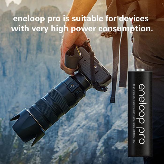 PANASONIC ENELOOP PRO BATERAI RECHARGEABLE AA 4PC BATTERY ENELOOP PRO