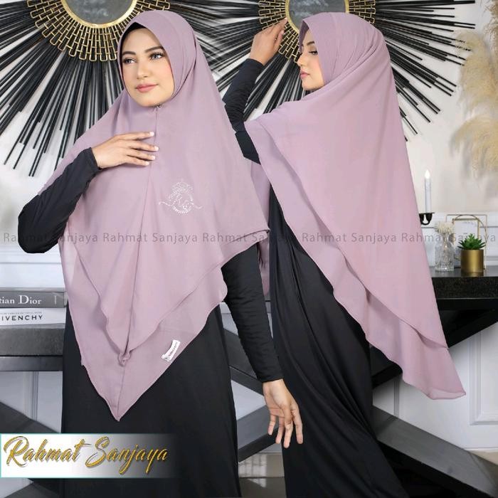 pita TERBARU HIJAB 2LAYER LANCIP LABEL SWAROSKY (RS)LABEL Kerudung Payet Mutiara Doll Ceruti french