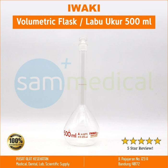 IWAKI VOLUMETRIC FLASK / LABU UKUR / LABU TAKAR - PCS