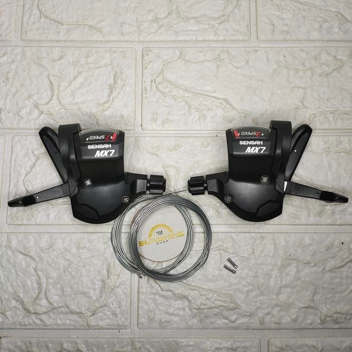 Shifter 7 x 3 Speed SENSAH MX7 Sepasang Include 2bh End Cap