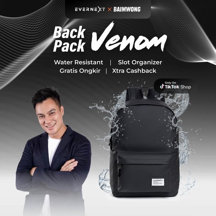 EVERNEXT Tas Ransel Dixon Wanita Laptop Sekolah Kuliah