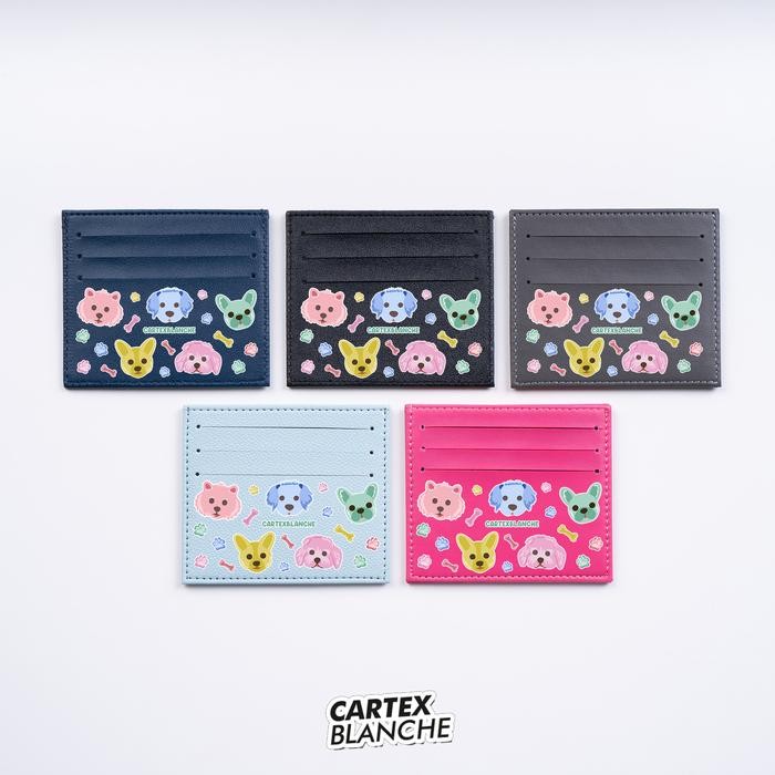 

Baru Card Holder Unisex Dompet Kartu Motif Anjing Cute Doggie Cartexblanche