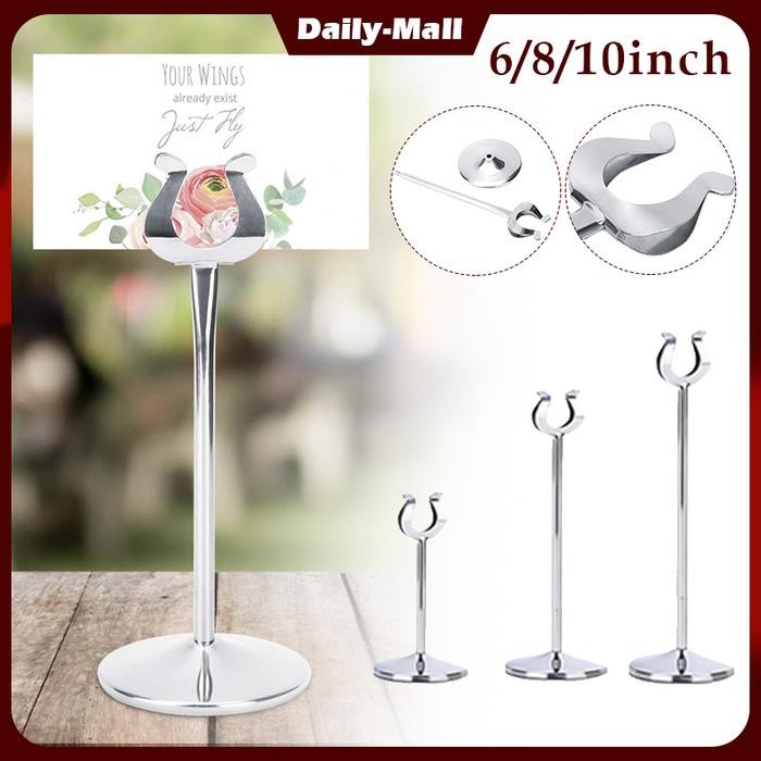 

Baru Table Number Menu Stand Card Holder - Tiang Nomor Meja Foto Holder
