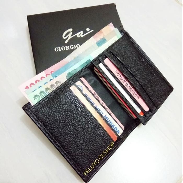 

Baru Dompet Kulit Kartu Giorgio Agnelli Original Hitam - Card Holder Eksklusif