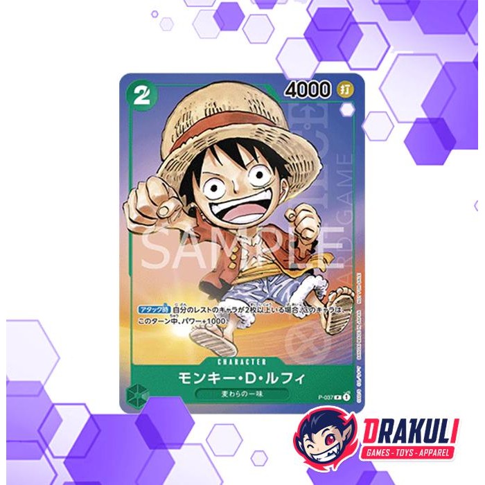 Sale One Piece Card Game - Monkey D. Luffy Saikyo Jump 2023 Promo P-037 P