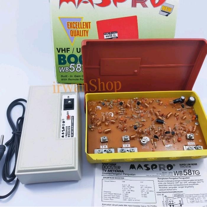 Booster Antena Tv Maspro Komplit Atas Bawah / Penguat Sinyal Antena Maspro