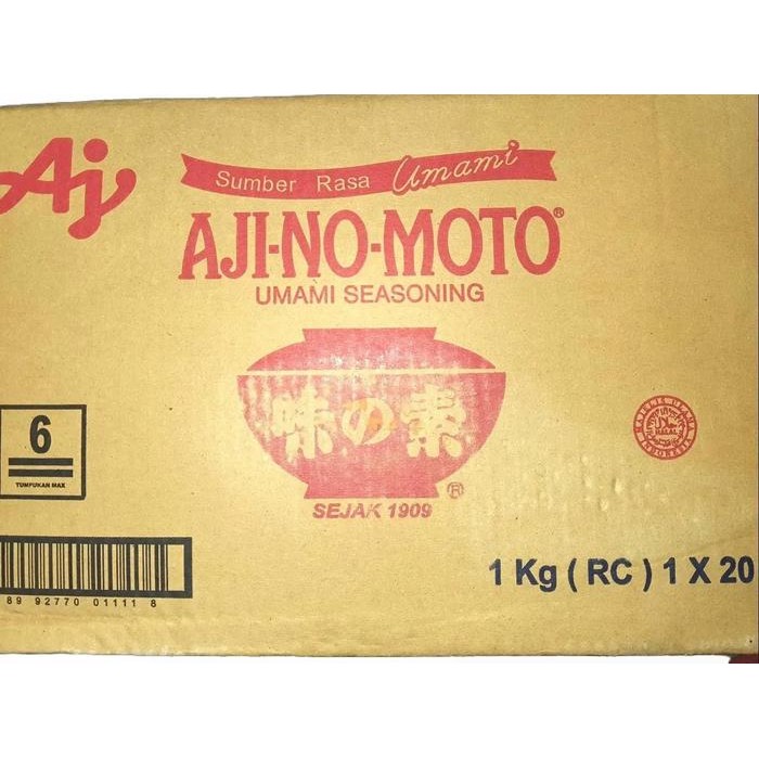 

Penguat Rasa, Pecin Ajinomoto Regular Cristal 1 Kg x 20 Pieces