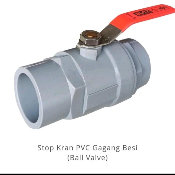 Stop Kran 1 1/4 inci PVC Blitz