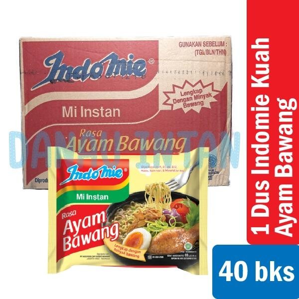 

1 Dus / Karton (isi 40 Pcs) Indomie Kuah Ayam Bawang Mie Instan