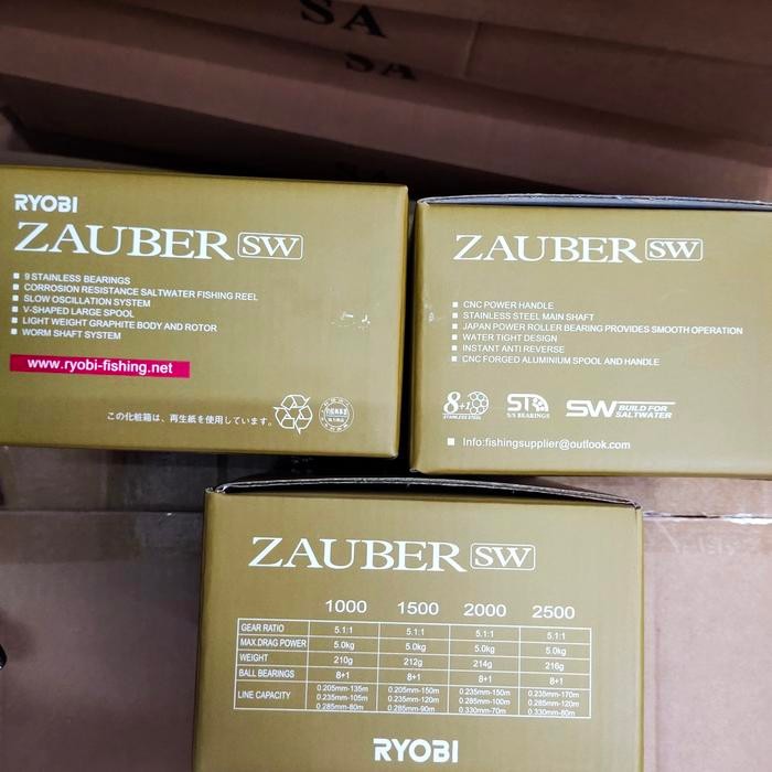 Reel Ryobi Zauber Sw Saltwater 1500 2000 2500 Power Handel