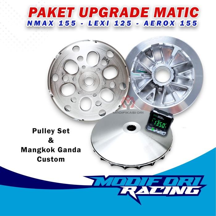 PAKET CVT FULL KOMPLIT NMAX 155 - UPGRADE CVT YAMAHA AEROX RACING ORI - NMAX 2020-SKRG Kampas Motor