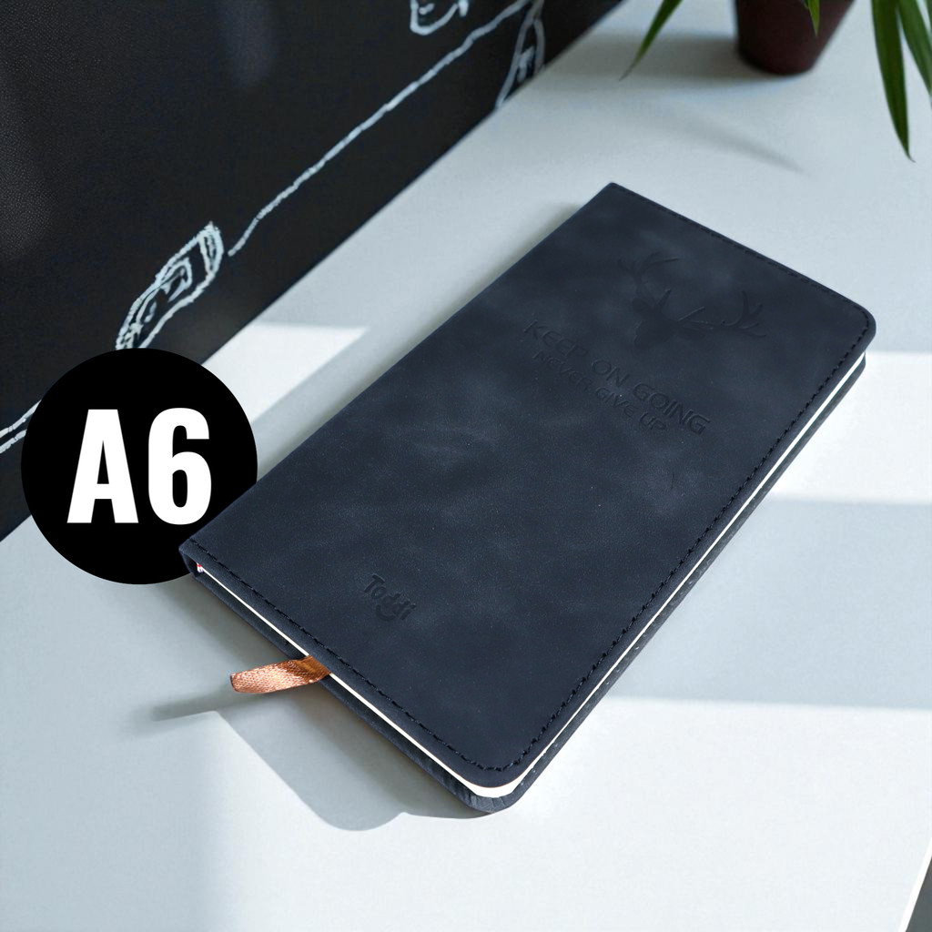 

[Bagusnya] Toddi Buku Jurnal Leather Notebook Diary 68GSM 200 Halaman Grid - CW-5026