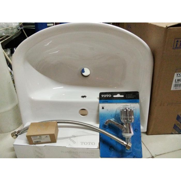 Wastafel ToTo cw 211 cjw (satu set komplit)