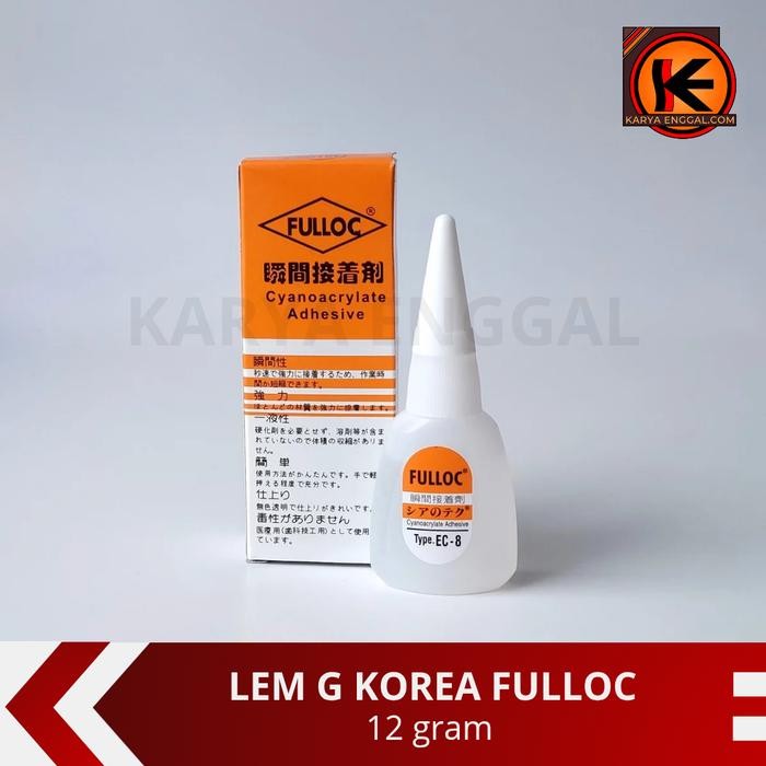 Lem G Korea Fulloc 12gr/ Fulloc Lem Korea/ Lem Original/ Lem Fulloc Kayu/ Lem Serbaguna/ Lem Kayu/