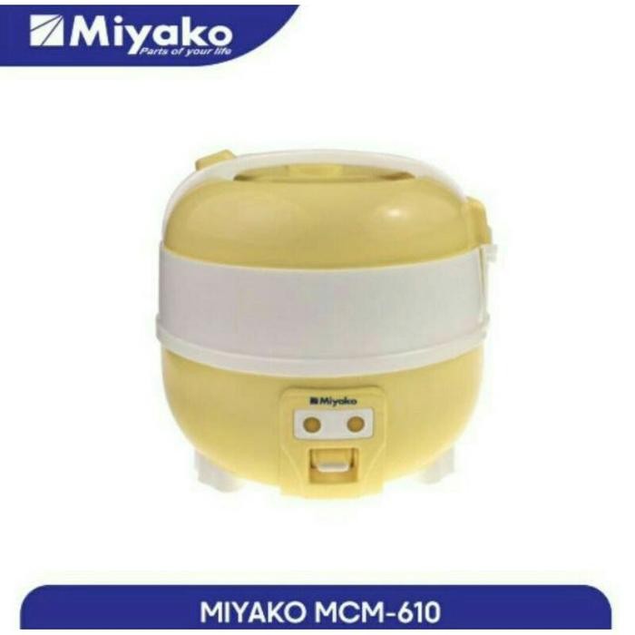 RICE COOKER 1 LITER MIYAKO MCM-610 / MAGIC COM MIYAKO MCM610 / PENANAK NASI MIYAKO MCM 610