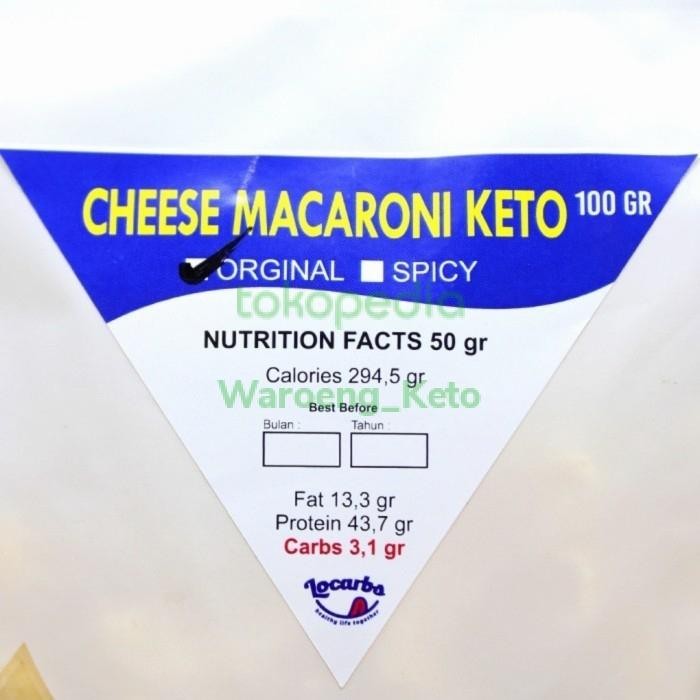

Makaroni Keju Keto Friendly/Makaroni Keto Rasa Original Halal Best Quality Asli 100% Original