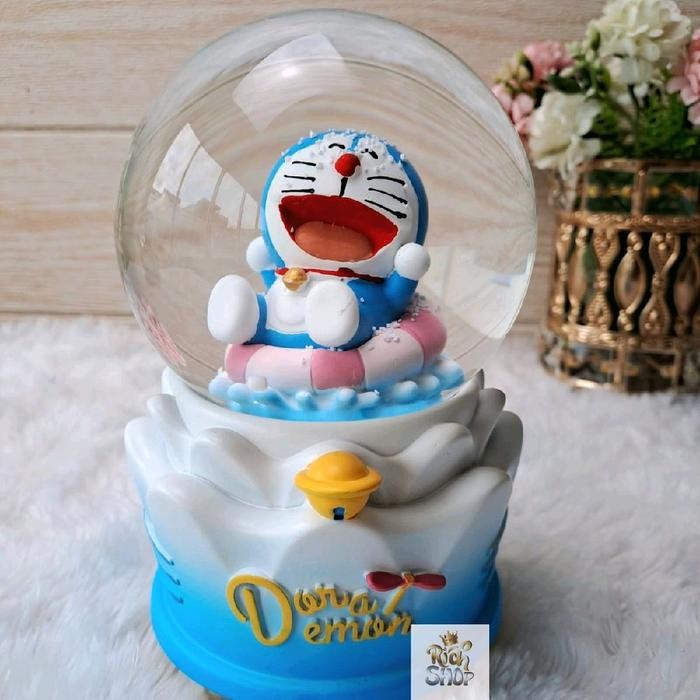 Tersedia Kotak Musik Bola Salju Forever Love LED Snowglobe Kristal Waterball Kado Romantis