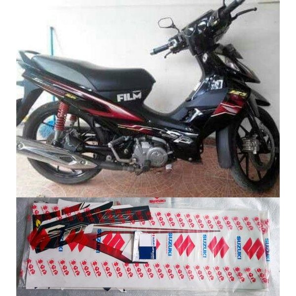 Top Striping Sticker Shogun 125 SP Robot FL 125 SP Hitam (TERBAIK) (TERBARU) (TERMURAH)