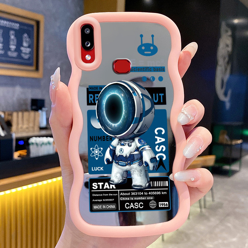 Casing HP Untuk Samsung A10s M01s Case Astronot NASA Macaron Softcase Silikon lunak Kasing Kesing ce