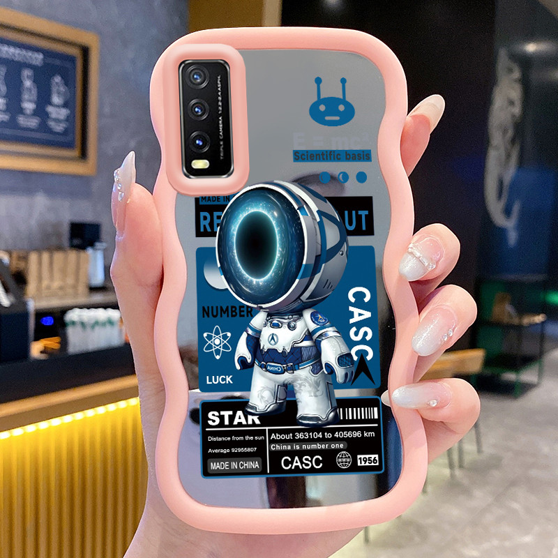 Casing HP Untuk VIVO Y20 Y20i Y20s Y12s Y12a Y20T Y11s Y30G Case Astronot NASA Macaron Softcase Sili