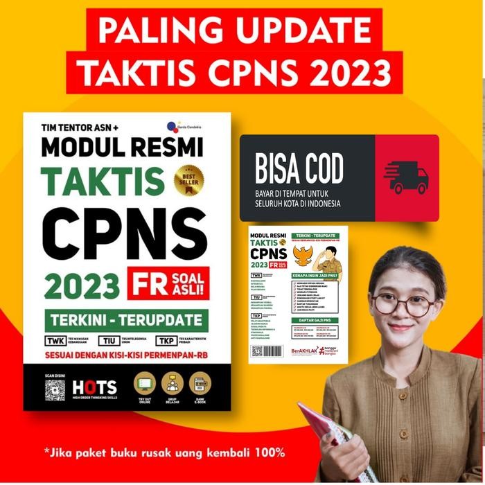 BUKU CPNS 2023 / MODUL RESMI TAKTIS CPNS 2023 FR SOAL ASLI TERKINI -