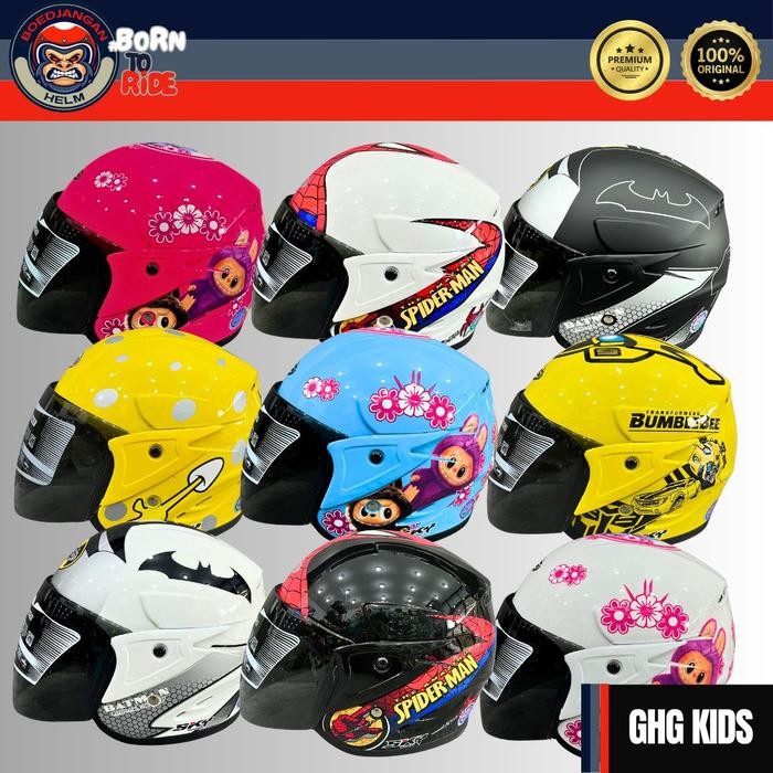 Helm Mds R3 Junior Graphic Collection - Helm Mds Anak - Helm Half Face - Helm Anak Karakter