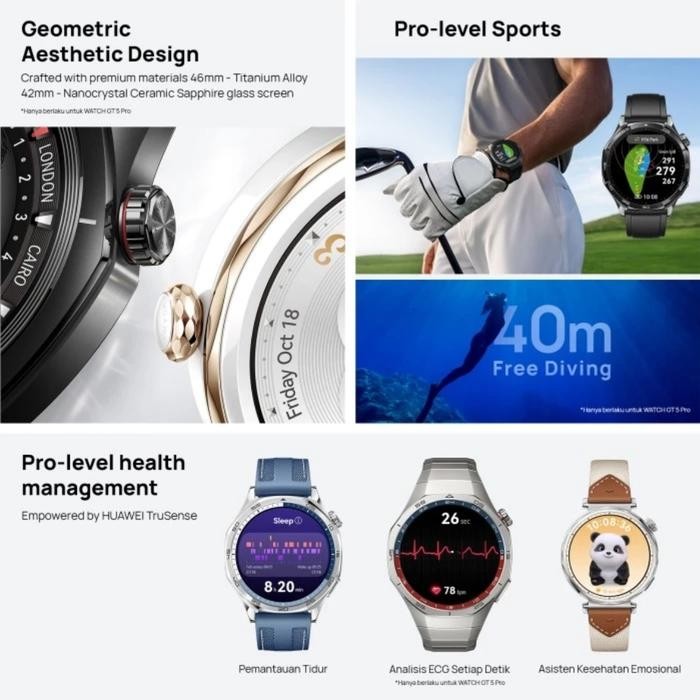HUAWEI WATCH GT5 PRO GT 5 SMARTWATCH GARANSI RESMI