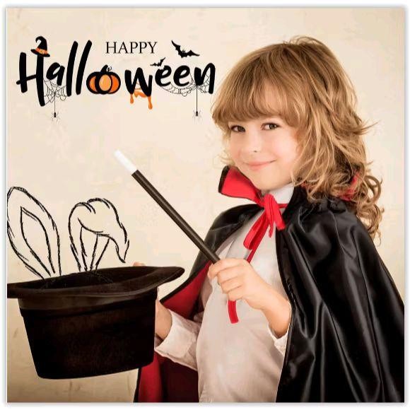 Jubah Cosplay Halloween Dewasa Anak Anak Jubah Vampir Hitam Merah Hiasan Halloween