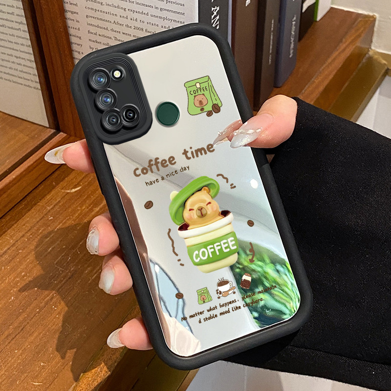 Casing Hp Realme 7i Realme C17 Case Casing pola kopi Kasing HP Cesing Silikon Softcase cermin Kesing