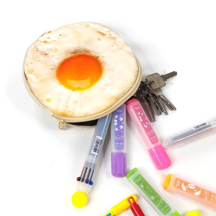 

Pouch Telur Ceplok Clutch Busa Telor Ayam Kampung Bundar Shrelo Tempat Kunci Token Kosmetik