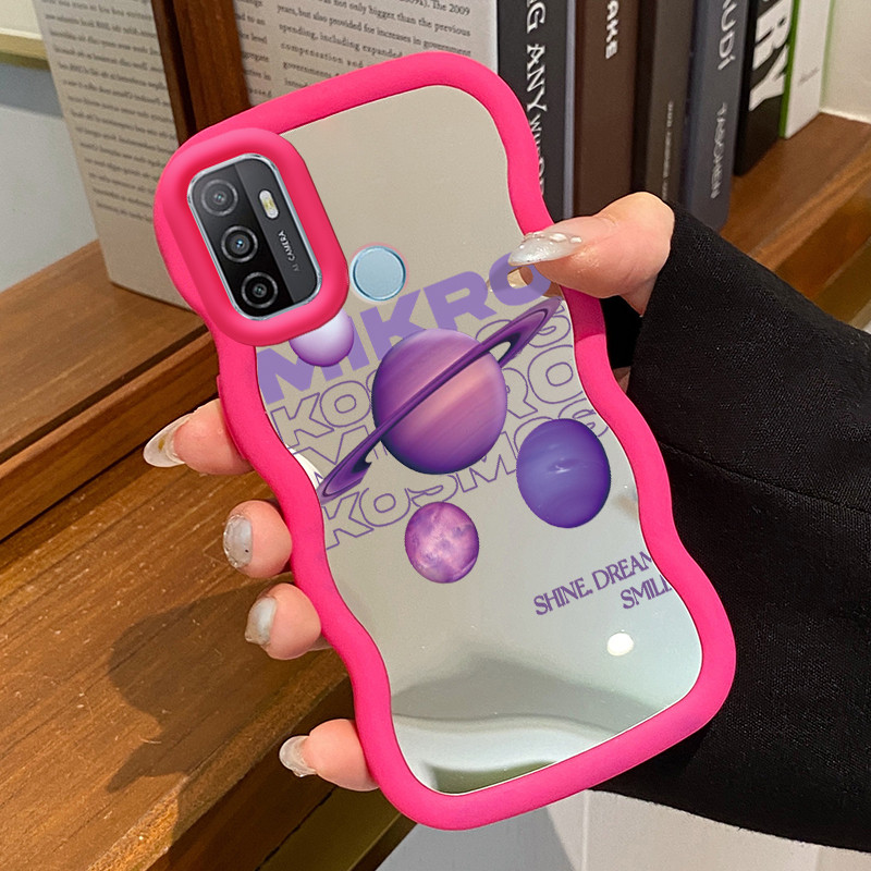 Casing HP Untuk OPPO A53 2020 A33 2020 A53s A32 A11s Case Saturnus Ungu Macaron Softcase Silikon lun