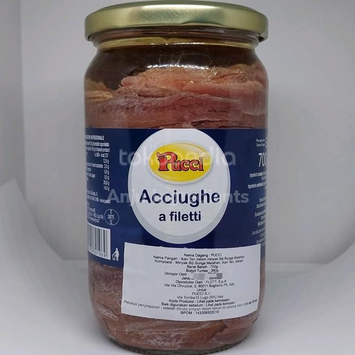 Diskon Promo Anchovy Fillet Pucci Italy 700Gr Ikan Teri Asin Impor