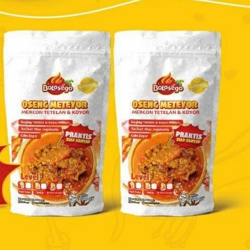 

Diskon! Promo Oseng Meteyor Bolosego 200Gr Lauk Pedas Khas Jawa
