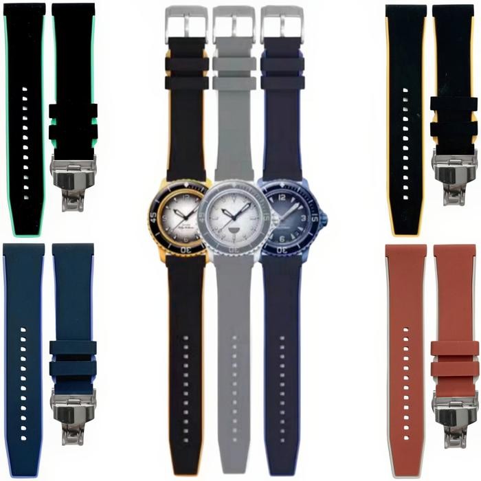 Tali Jam Tangan Blancpain X Swatch Scuba Fifty Fathoms 8104.22