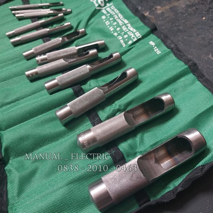 

Plong Set Wipro Hollow Punch Set 12 Pcs Alat Pembolong Gasket Kulit