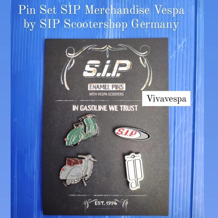 Bisa Grab Pin Set Sip Germany (Vespa Scooter) - Original Merchandise