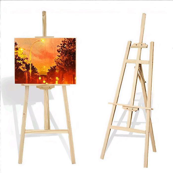 

Easel Wooden Kayu Jati Belanda Stand Frame Lukis & Foto 150Cm/170Cm - Painting Lukisan