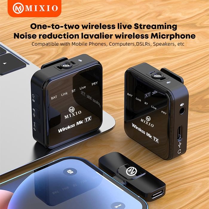Mixio-T9/T10 Wireless Microphone Professional Mikrofon Lavalier Hp