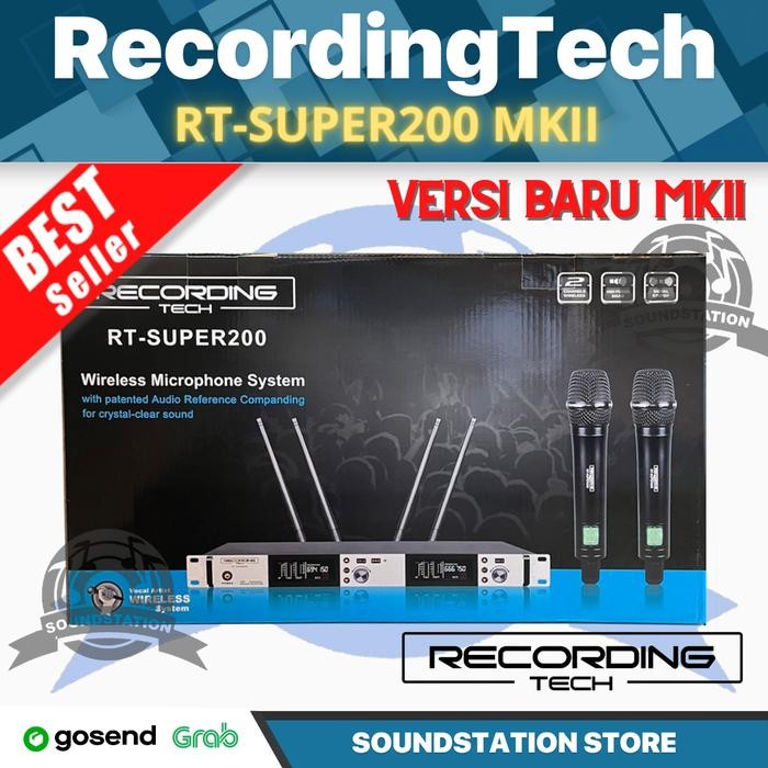 Recording Tech Rt-Super200 2 Channel Wireless Microphone