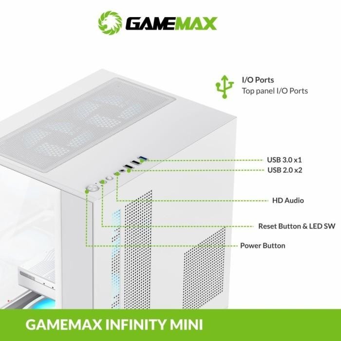 GAMEMAX CASING INFINITY MINI PC CASE