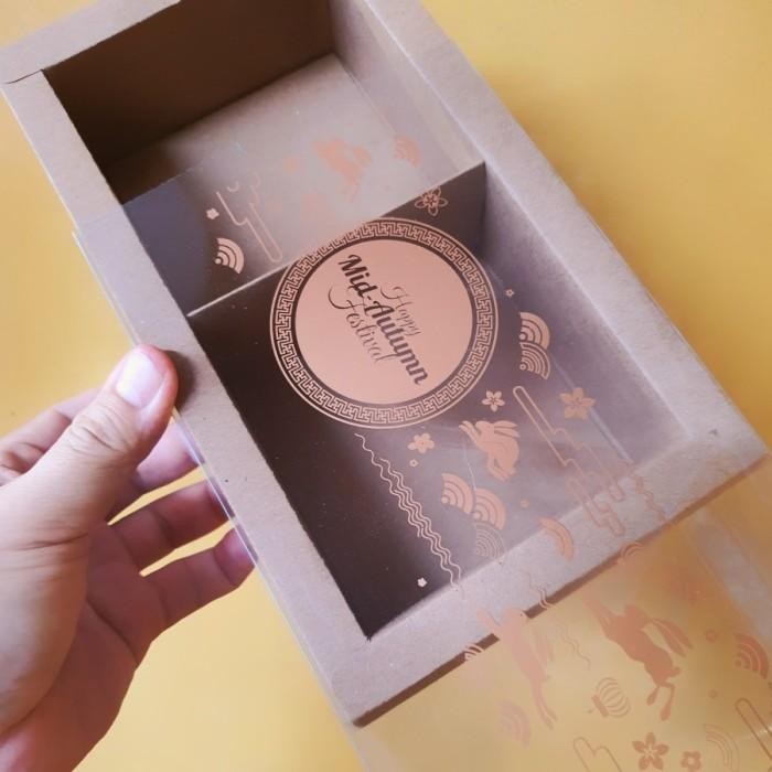 (Allthebest) Box Mooncake 150gr Isi 2 Dus Moon Cake Kotak Kue Bulan Mid Autumn